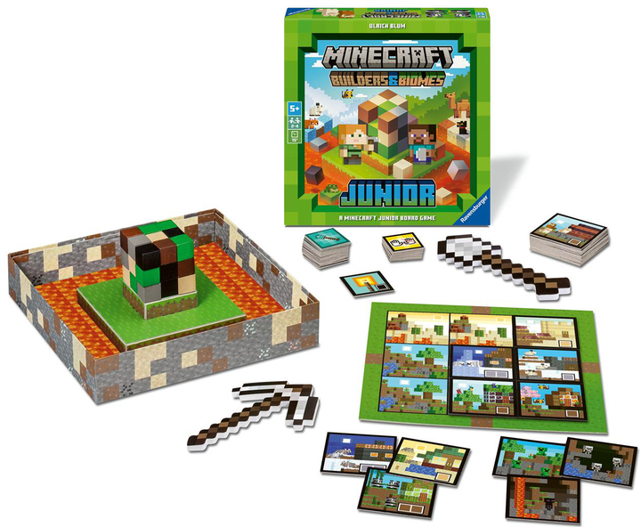 Gra planszowa Ravensburger Minecraft Budowniczowie i biomy Junior (wersja wielojęzyczna) (4005556247509) - obraz 3