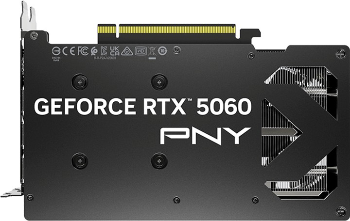 Відеокарта PNY PCI-Ex GeForce RTX 5060 Dual Fan OC 8GB GDDR7 (128bit) (2535/28000) (HDMI, 3 x DisplayPort) (VCG50608DFXPB1-O) - зображення 8