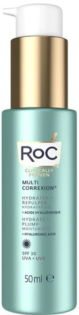 Набір для догляду за обличчям RoC Sarah Jessica Parker Hydrate + Plump Limited Edition Крем для обличчя з SPF 30 50 мл + Сироватка в капсулах 30 шт + Косметичка (1210000800923) - зображення 2