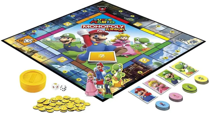 Настільна гра Hasbro Monopoly Junior Super Mario (грецька версія) (5010994126667) - зображення 3