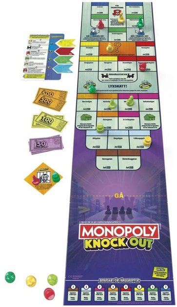 Настільна гра Hasbro Monopoly Nokaut (грецька версія) (5010996218476) - зображення 2