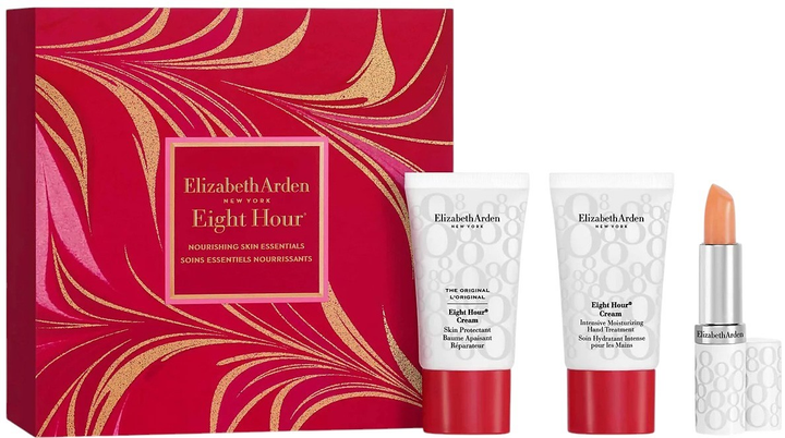 Zestaw do pielęgnacji twarzy Elizabeth Arden Eight Hour Krem-balsam Skin Protectant 15 ml + Krem do rąk Intensiv 15 ml + Krem do ust w sztyfcie z SPF 15 3.7 g (85805258764) - obraz 1