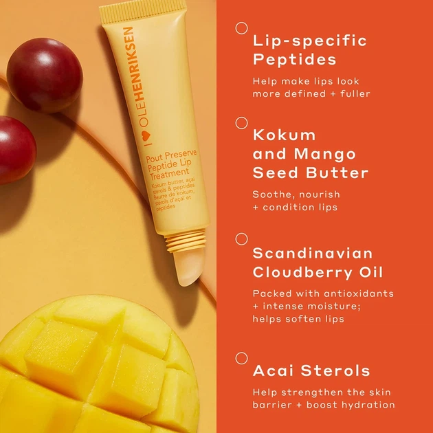 Пептидный бальзам для губ Ole Henriksen Cocoa Crème Pout Preserve Lip Treatment - изображение 5