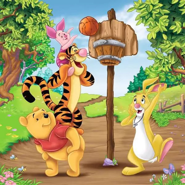 Puzzle Ravensburger Disney Winnie the Pooh Dzień Sportu 3x49 szt (10105187) (4005556051878) - obraz 3