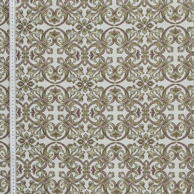 Ткань жаккард Фезер фуксия, зеленая оливка (308г/м.кв140см пог.м) 138282 - Фото 2 Ткань жаккард Фезер фуксия, зеленая оливка (308г/м.кв140см пог.м) 138282 - изображение 2