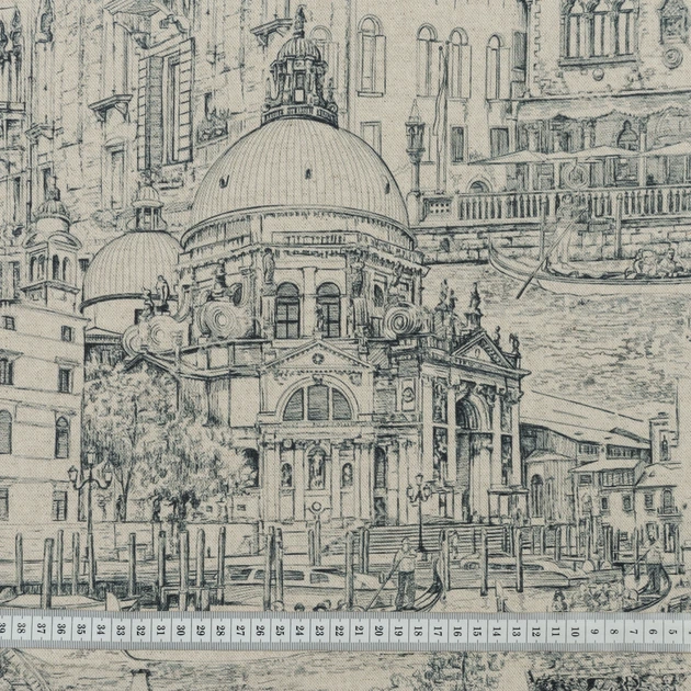 Декоративная ткань Лужан венеция фон натуральный (189г/м.кв280см пог.м) 159341 - изображение 3