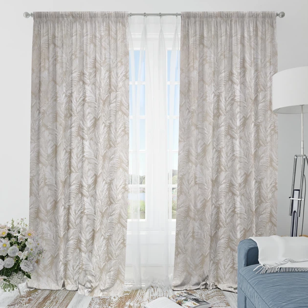 Декоративная ткань Марино бежевая (200г/м.кв305см пог.м) 174353 - изображение 11