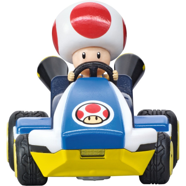 Samochodzik zdalnie sterowany Carrera 2.4 GHz Mario Kart Mini RC Toad (New Paperbox) 1:50 370430035 (9003150148418) - obraz 4