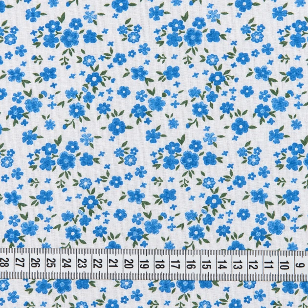 Тканина ситець 67-ТКЧ блакитний (103г/м.кв95см пог.м) 167150 - зображення 3