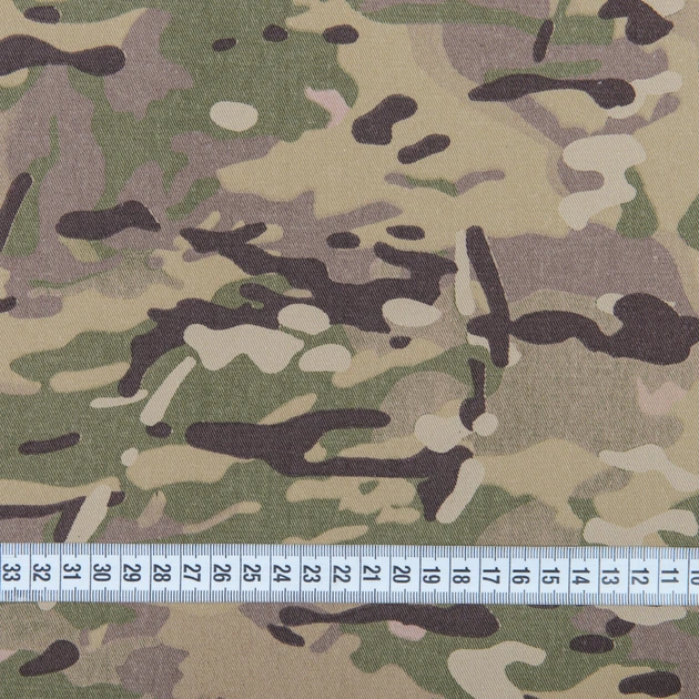 Ткань саржа ТКЧ камуфляжная мультикам (260г/м.кв150см пог.м) 181493 - изображение 3