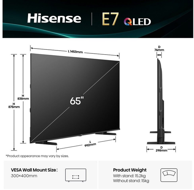 Telewizor Hisense QLED 65" 65E77Q PRO (6942351416663) - obraz 12