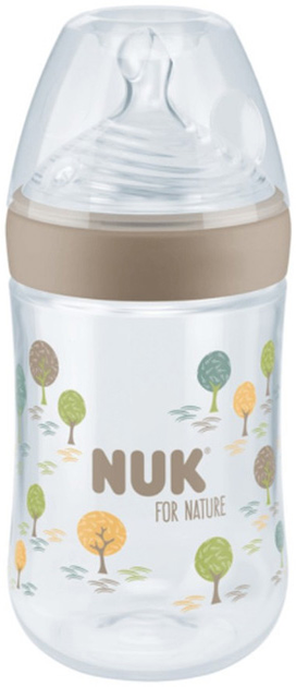 Butelka do karmienia Nuk For Nature PP 0-6 m Przezroczysta 260 ml (4008600420712) - obraz 1