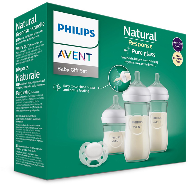 Набір пляшечок для годування Philips Avent Natural Response Cristal з соскою 3 шт (8710103990727) - зображення 2