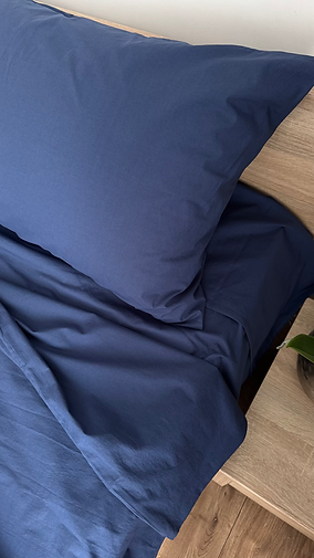 Постельное белье Ancord Home, набор наволочек (2шт) 50х70 см, вареный хлопок, цвет темно-синий - изображение 8