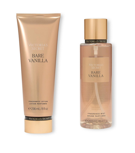 Набор для тела Victoria's Secret Bare Vanilla (мист 250 мл + лосьон 236 мл) - Фото 1 Набор для тела Victoria's Secret Bare Vanilla (мист 250 мл + лосьон 236 мл) - изображение 1