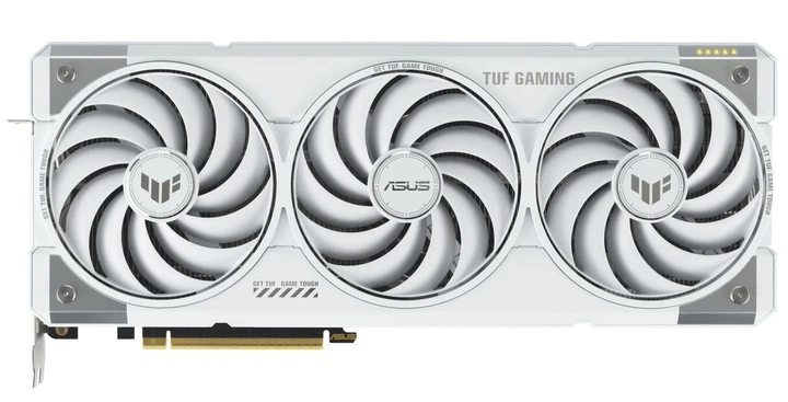 Видеокарта ASUS RTX 5070 Ti 16GB TUF Gaming OC Edition WHITE (TUF-RTX5070TI-O16G-WHITE-GAMING) (GDDR7, 256 bit, PCI-E v5.0 x16) - Фото 1 Видеокарта ASUS RTX 5070 Ti 16GB TUF Gaming OC Edition WHITE (TUF-RTX5070TI-O16G-WHITE-GAMING) (GDDR7, 256 bit, PCI-E v5.0 x16) - изображение 1