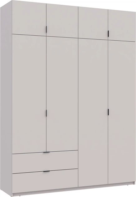 Розпашна Шафа для одягу Doros Лукас Кашемір 180х50х240 см - Фото 2 Розпашна Шафа для одягу Doros Лукас Кашемір 180х50х240 см - зображення 2