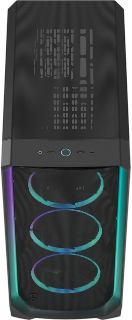 Obudowa Fractal Design Meshify 3 Ambience Pro RGB Light Tint Black (7340172707189) - obraz 10
