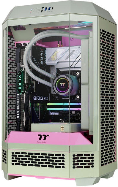 Корпус Thermaltake The Tower 300 Matcha Plum (CA-1Y4-00SJWN-00) - зображення 10