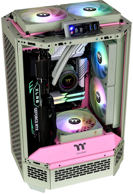 Корпус Thermaltake The Tower 300 Matcha Plum (CA-1Y4-00SJWN-00) - зображення 11