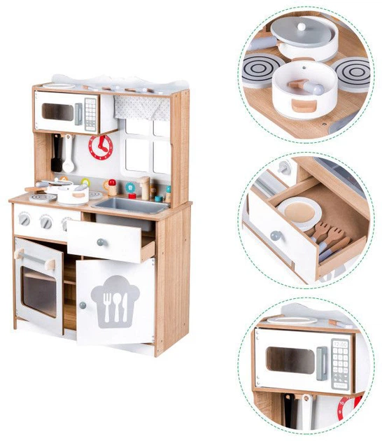 Дерев'яна кухня EcoToys з аксесуарами 7253 (5903089063469) - зображення 5