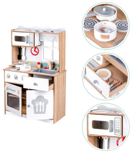 Дерев'яна кухня EcoToys з аксесуарами 7253 (5903089063469) - зображення 5