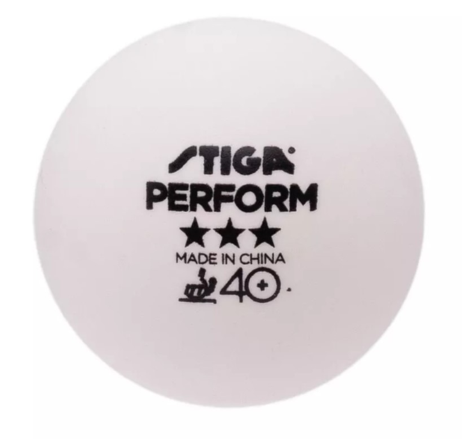М'ячі для настільного тенісу Stiga BALL PERFORM 3-STAR 6-PACK 1113-2110-06 6 шт (7318688038448) - зображення 2