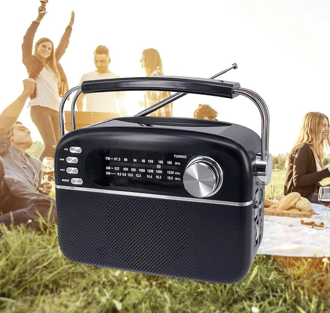 Radioodtwarzacz Manta FM/AW/SW Black (5902510685553) - obraz 8