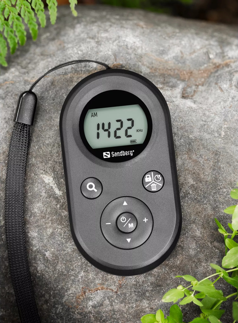 Radioodtwarzacz Sandberg Pocket Radio FM+AM Recharge Black (5705730421020) - obraz 6