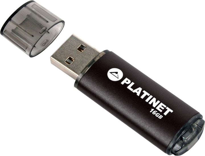 Pendrive Platinet X-Depo 16GB USB 2.0 Black (PMFE16B) - obraz 1