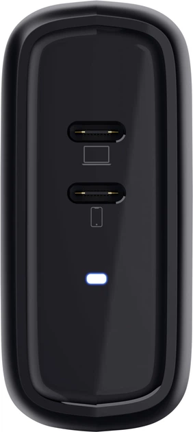 Ładowarka sieciowa Maxo Charger 65W 2P USB-C Black (TR25380) - obraz 5