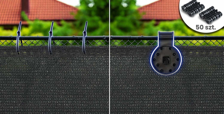Siatka cieniująca Plonos 1.5x25m 140g/m2 Szara (454210) - obraz 3