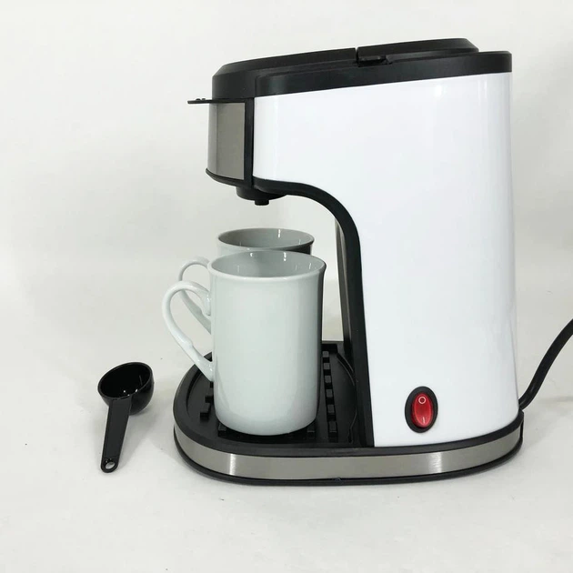 Кофеварка капельная AURORA AU-314O, домашняя кофеварка, маленькая кофемашина для дома Белый - изображение 2
