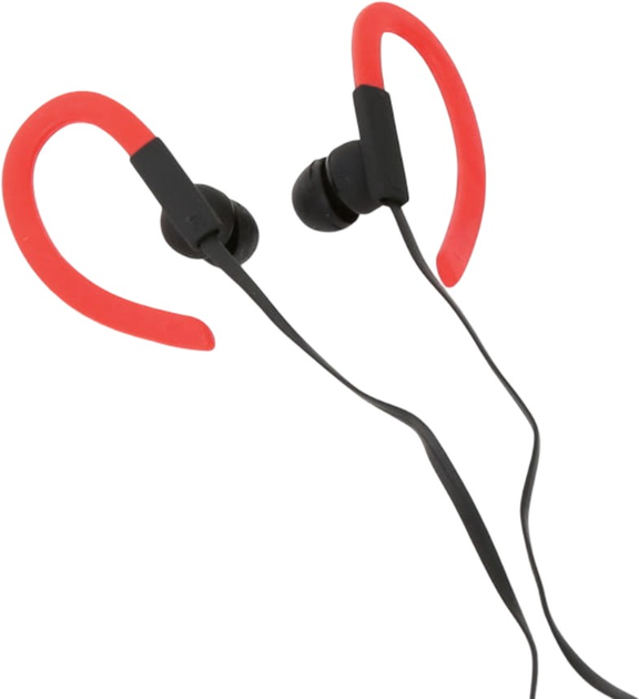Słuchawki Freestyle Sport In-Ear Earphones + Mic Black-Red (FH1014RB) - obraz 2