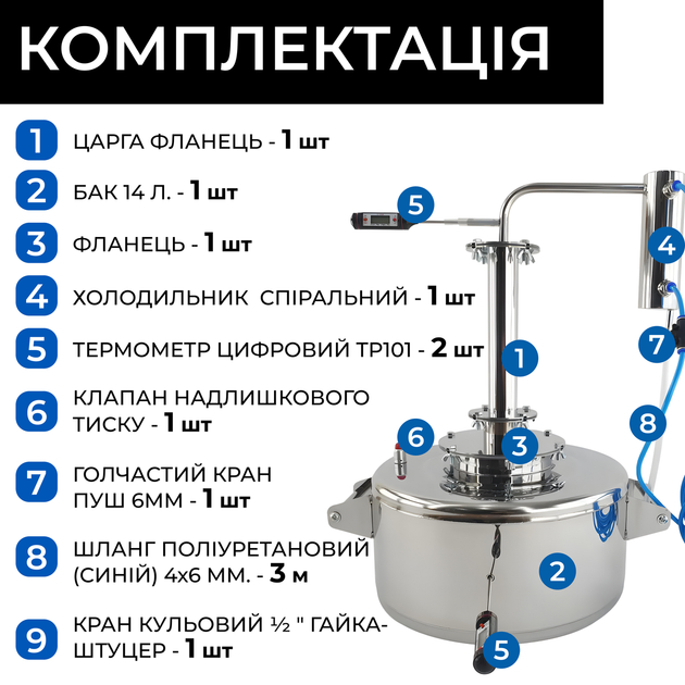 Дистилятор апарат Алхімік 14 л - зображення 4