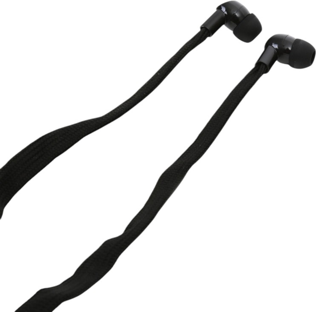 Słuchawki Freestyle Shoelace In-Ear Earphones + Mic Black (FH2112B) - obraz 1