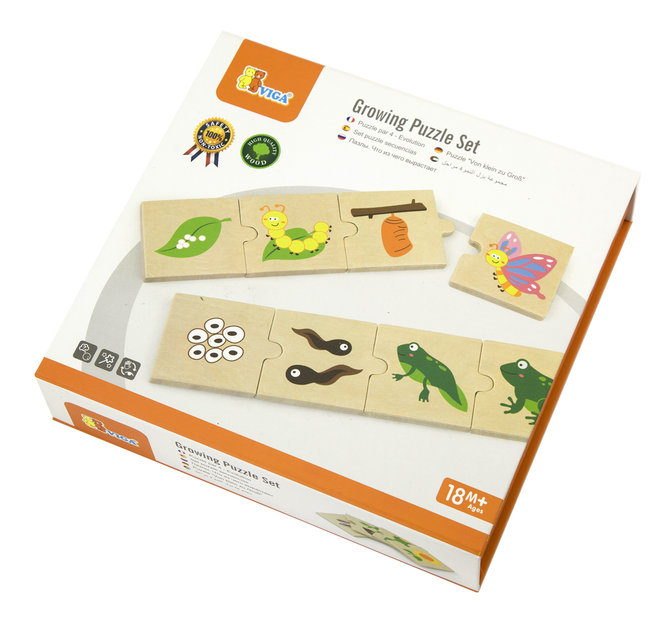 Drewniane puzzle - dopasowanka Viga Jak rośnie 51609 (6934510516093) - obraz 6