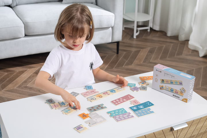 Drewniane puzzle - dopasowanka Viga PolarB Liczby 44071 (6971608440717) - obraz 9