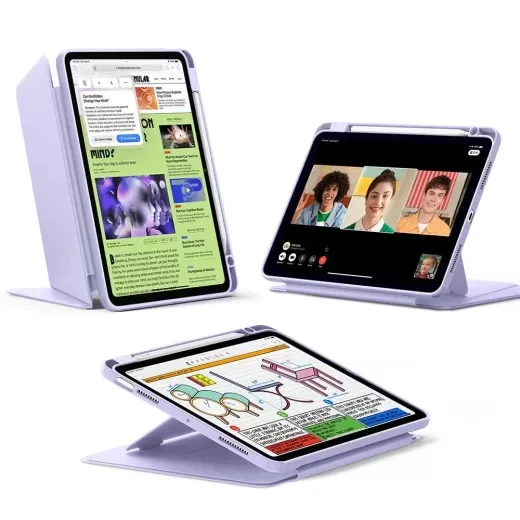 Чехол ESR Flip Magnetic Case with Pencil Holder Light Purple для iPad Air 11” M4 | M3 | M2 (2026 | 2025 | 2024) | iPad Air 10.9” M1 (2022 | 2020) (1B21400303) - изображение 2