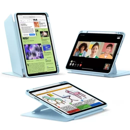 Чехол ESR Flip Magnetic Case with Pencil Holder Sky Blue для iPad Air 11” M4 | M3 | M2 (2026 | 2025 | 2024) | iPad Air 10.9” M1 (2022 | 2020) (1B21400203) - изображение 2