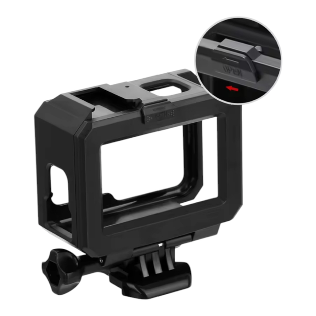Захисний чохол рамка для екшн камери GoPro Hero 9 10 11 12 13 чорна - зображення 3