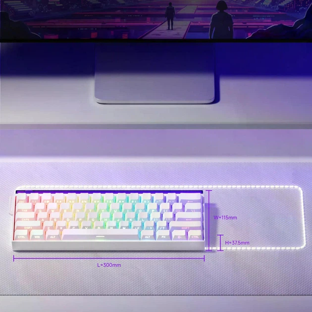 Akkoです。 AKKO SHINE60 Беспроводная магнитная клавиатура – фото