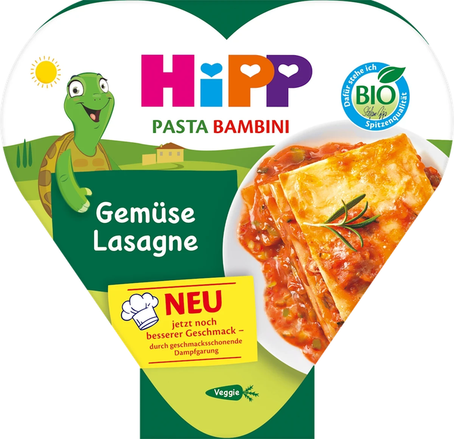 Овочева Лазанья Pasta Bambini від HIPP, для дітей від 12 місяців, 250 грам - зображення 1