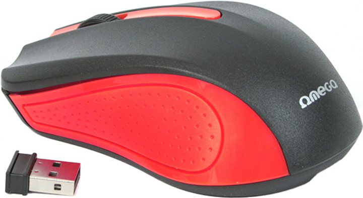 Миша Omega OM-419 Wireless Black/Red (OM0419R) - зображення 2