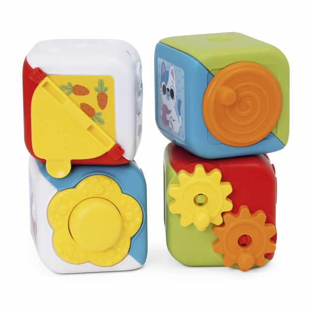 Zabawka edukacyjna 2 w 1 Chicco Multisensoryczne kostki Montessori (8058664171460) - obraz 3