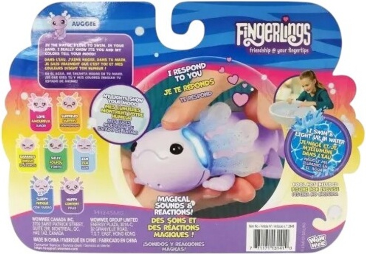 Інтерактивна іграшка Fingerlings Axolotl Purple 3141 (771171131410) - зображення 3