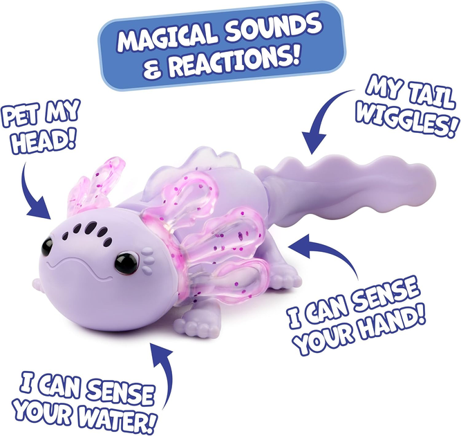 Інтерактивна іграшка Fingerlings Axolotl Purple 3141 (771171131410) - зображення 6