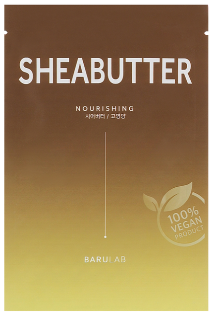 Тканинна маска для обличчя Barulab The Clean Vegan Shea butter 23 г (8809420800502) - зображення 1