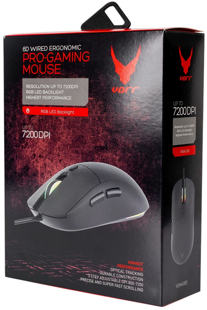 Mysz Varr Gaming 6D USB Black (VGM6080) - obraz 9