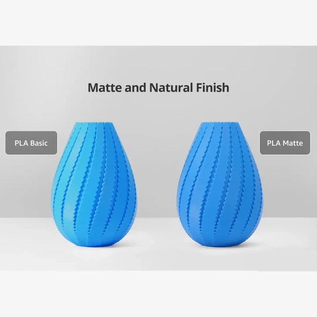 Филамент Bambu Lab PLA Matte Marine Blue (11600) Матовый голубой (морской голубой) c RFID меткою. С катушкой. - изображение 3